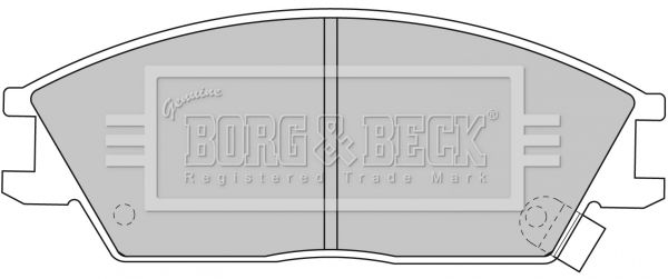 BORG & BECK Комплект тормозных колодок, дисковый тормоз BBP1785